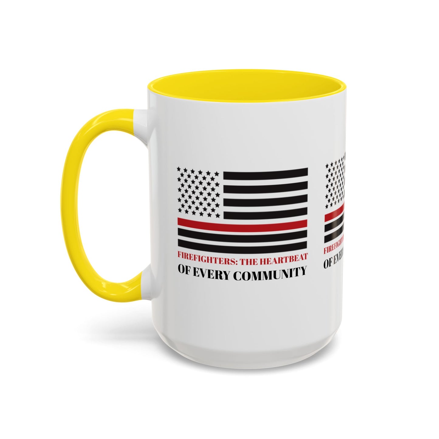 Firefighter Accent Coffee Mug – Firefighters: The heartbeat of every community