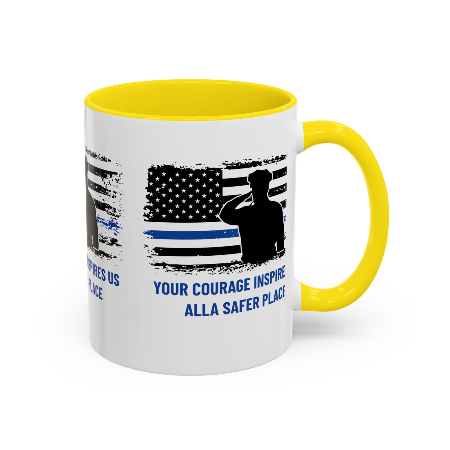Police Accent Coffee Mug – Your courage inspires us all