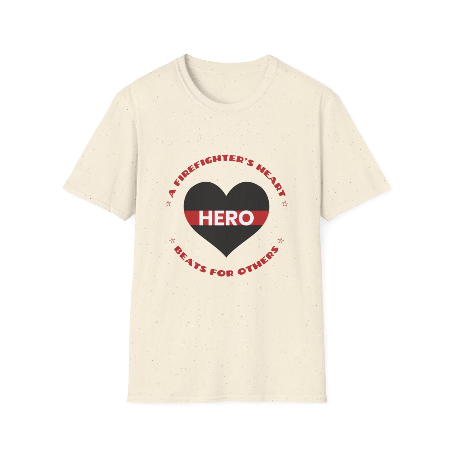 Firefighter Softstyle T-Shirt – A firefighter’s heart beats for others