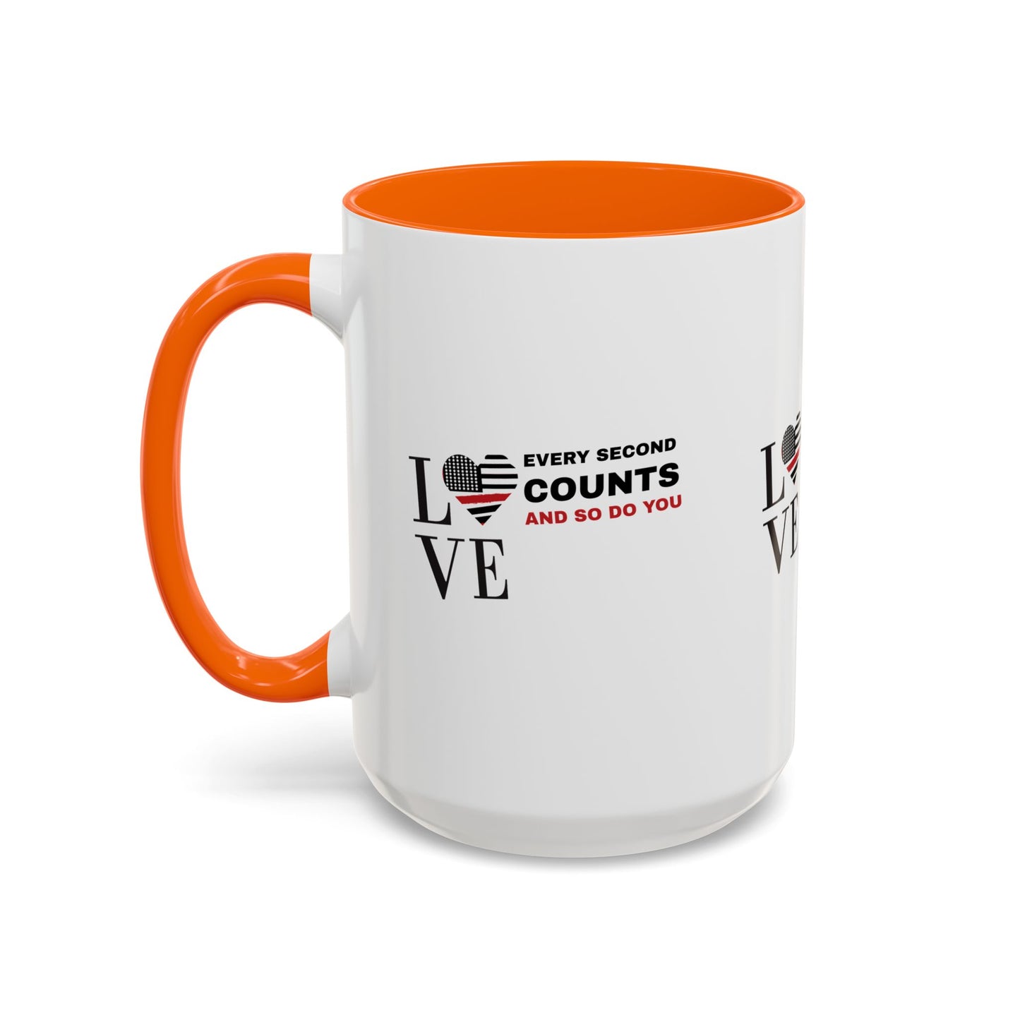 Firefighter Accent Coffee Mug – Every second counts, and so do you