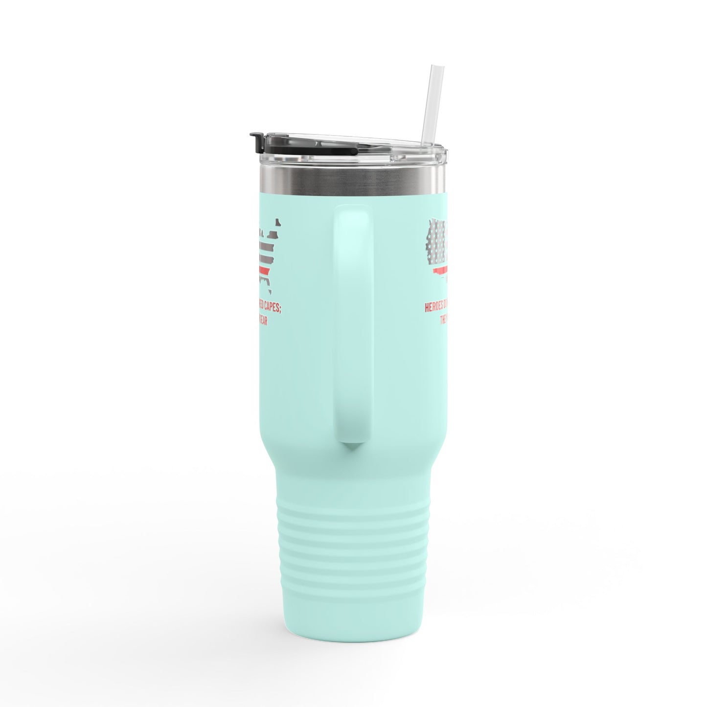 Firefighter Insulated Travel Mug, 40oz – Heroes do not need capes; they wear gear