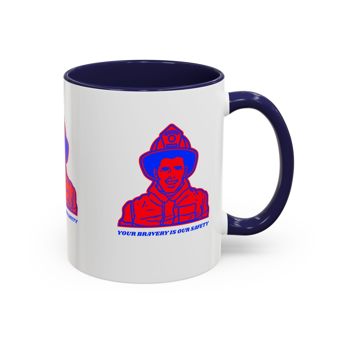 Firefighter Accent Coffee Mug – Your bravery is our safety
