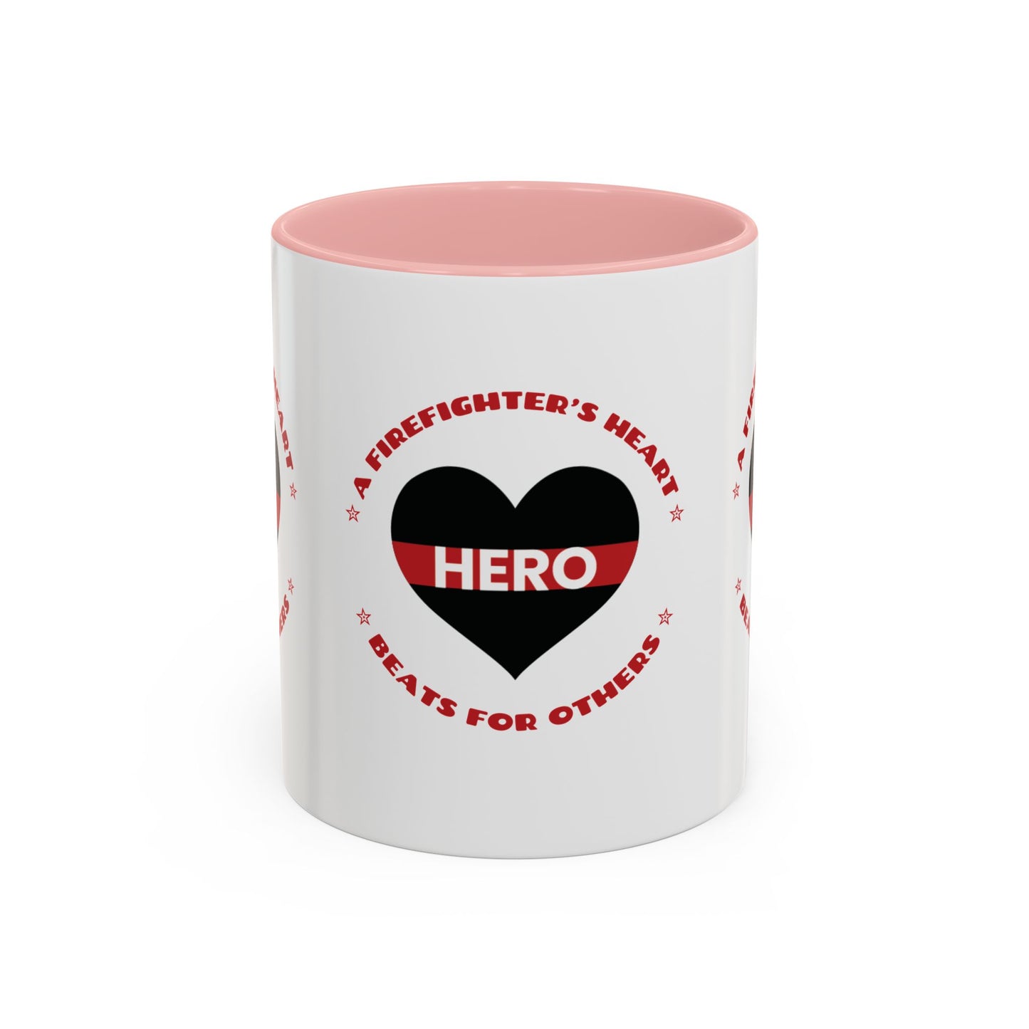 Firefighter Accent Coffee Mug – A firefighter’s heart beats for others