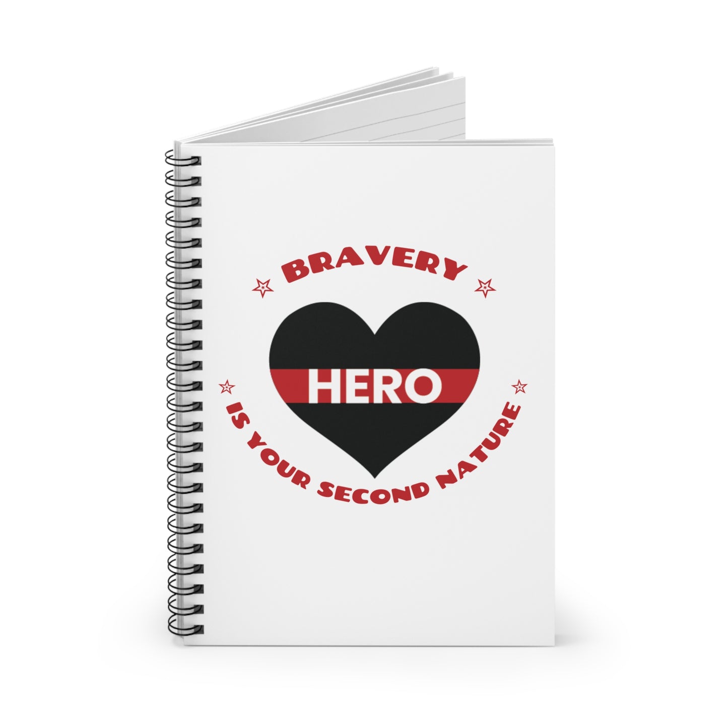 Firefighter Spiral Notebook – Bravery is your second nature