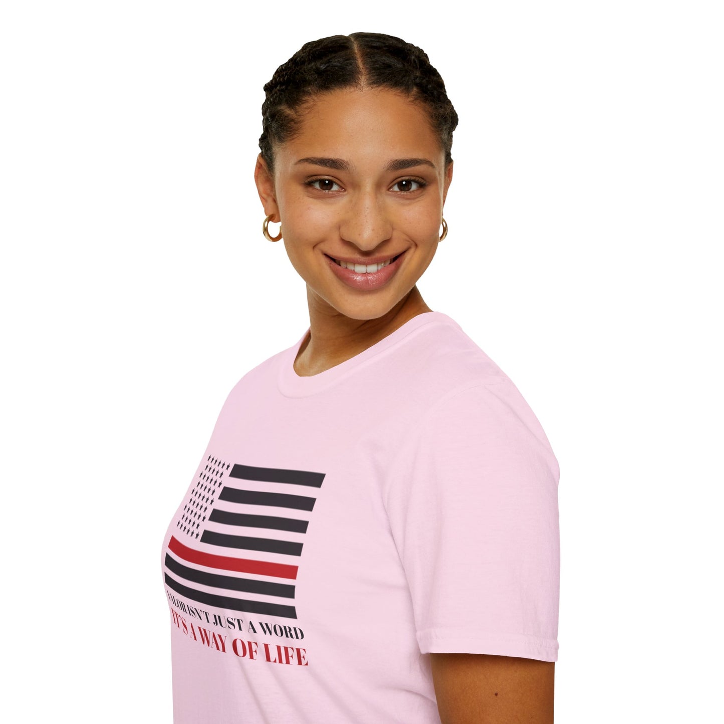 Firefighter Softstyle T-Shirt – Valor isn’t just a word—it’s a way of life