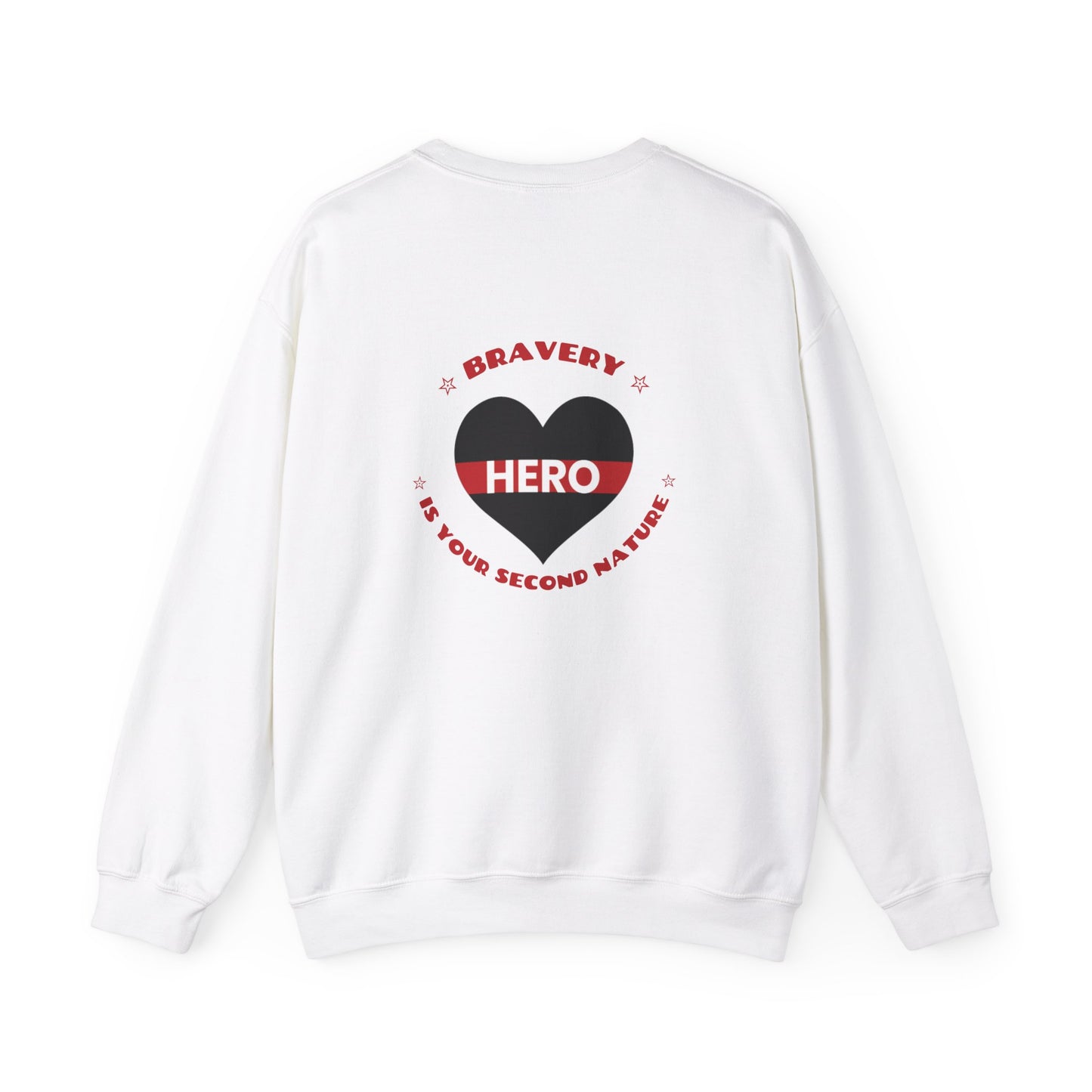 Firefighter Unisex Heavy Blend Crewneck Sweatshirt – Bravery is your second nature