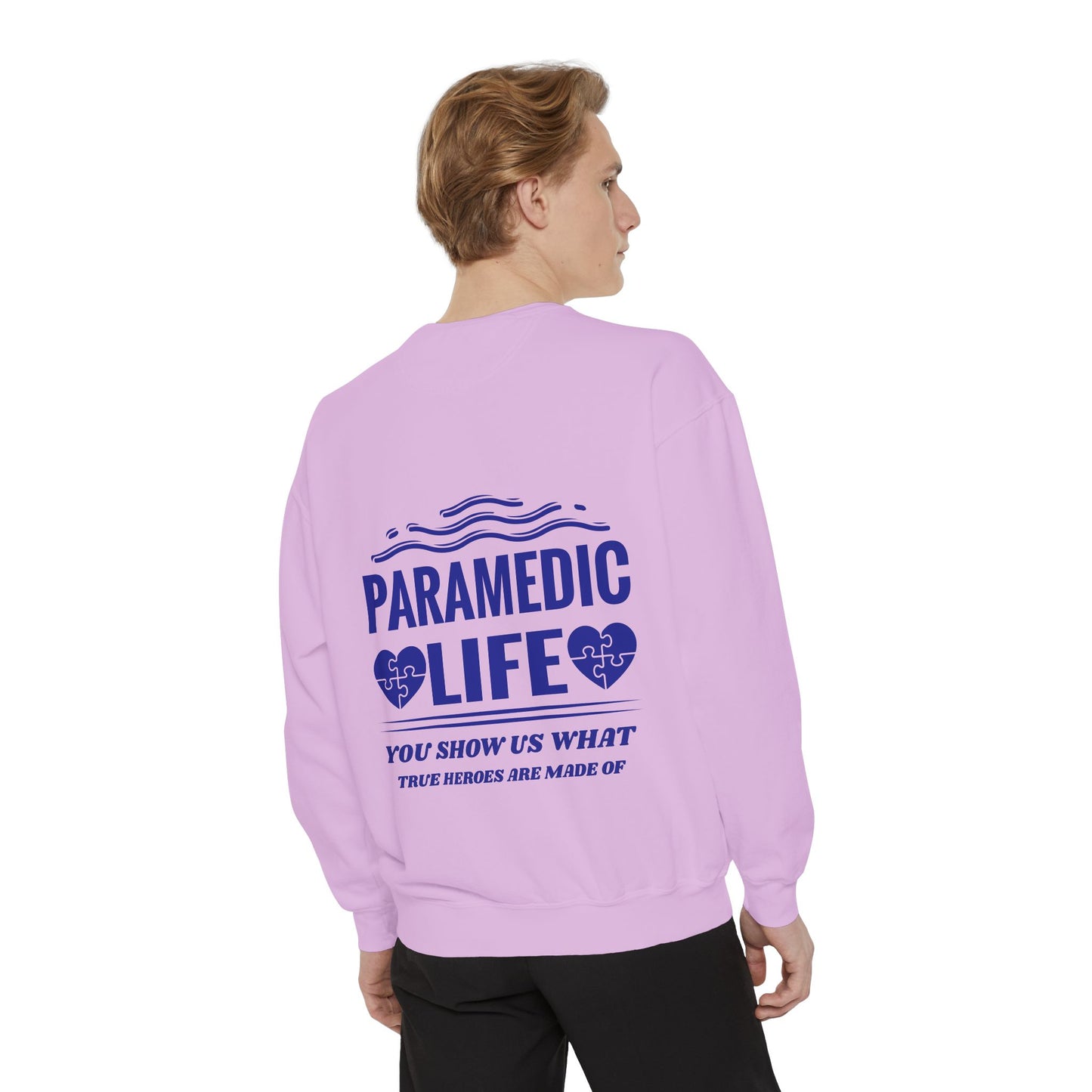 EMS Unisex Garment-Dyed Sweatshirt –You show us what true heroes are made of