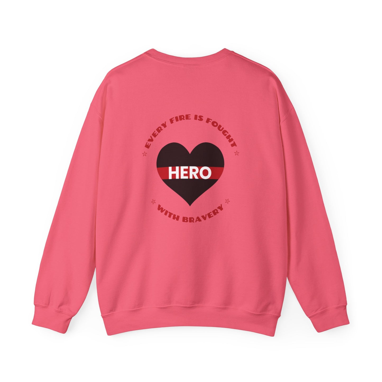 Firefighter Unisex Heavy Blend Crewneck Sweatshirt – Every fire is fought with bravery