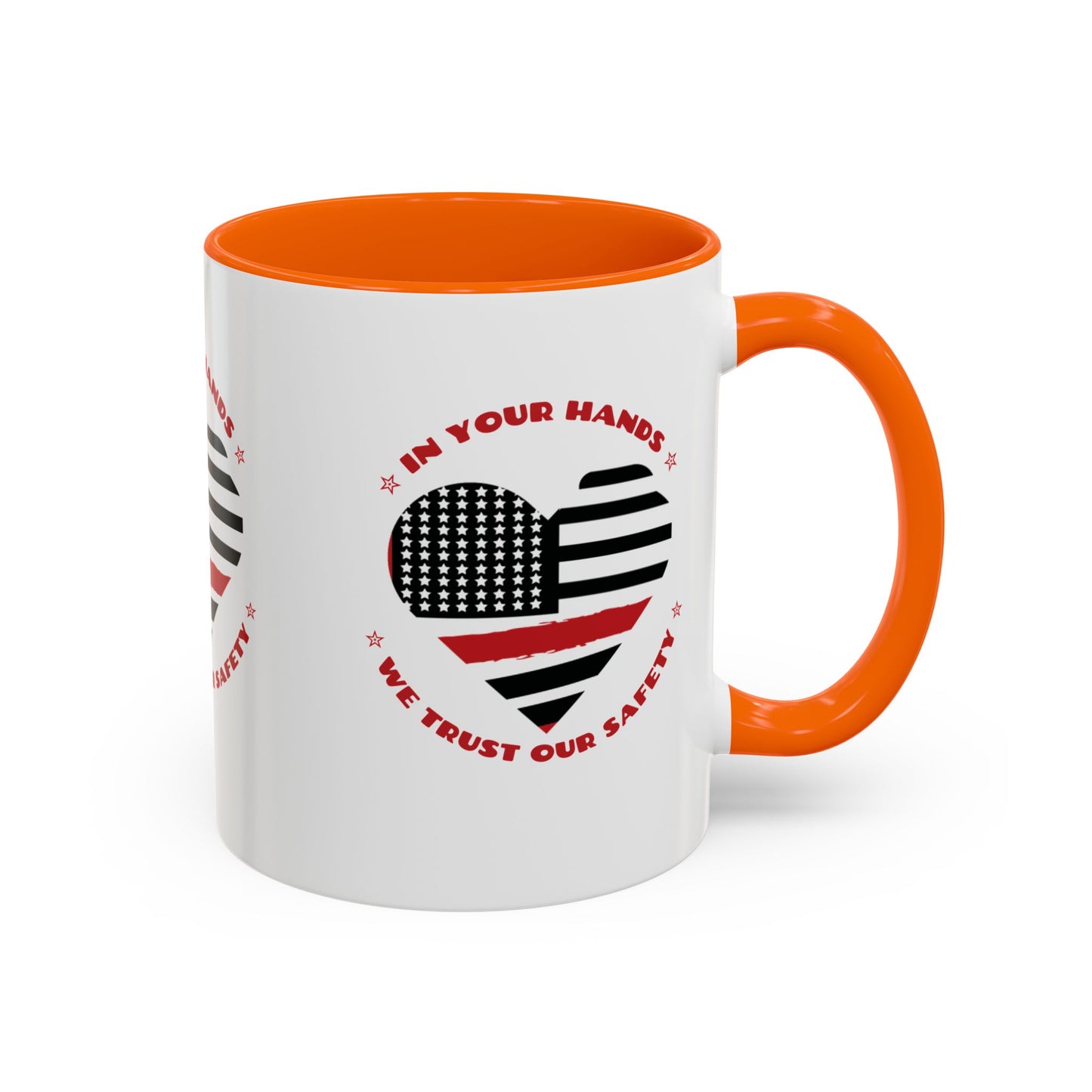 Firefighter Accent Coffee Mug – In your hands, we trust our safety