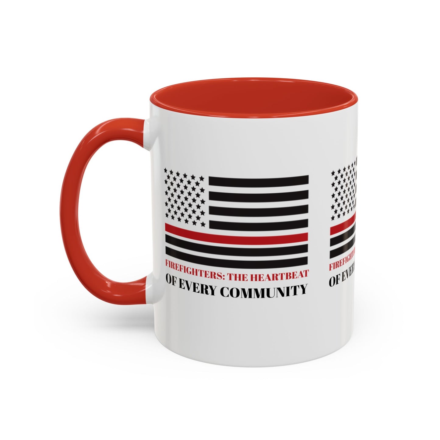 Firefighter Accent Coffee Mug – Firefighters: The heartbeat of every community
