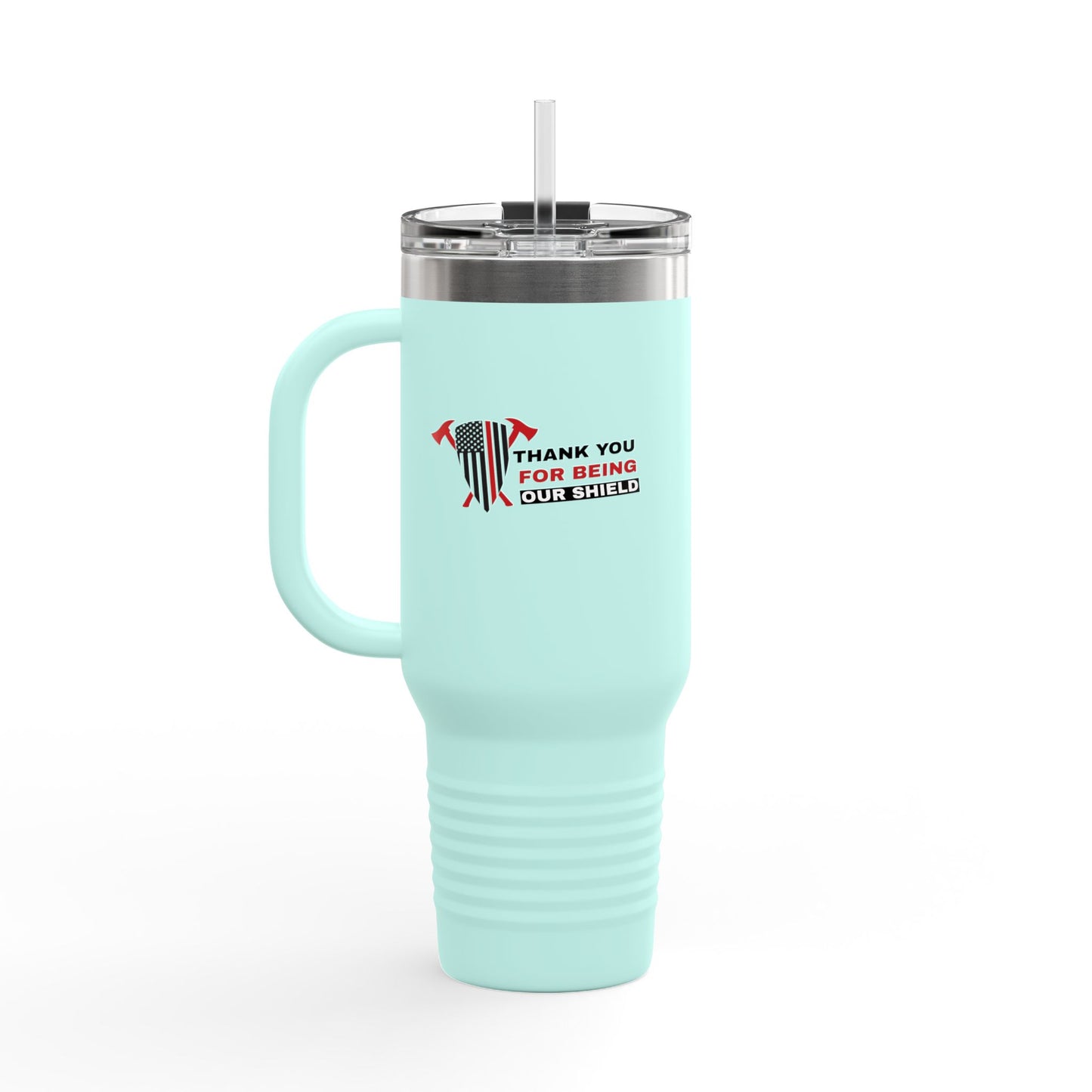 Firefighter Insulated Travel Mug, 40oz – Thank you for being our shield