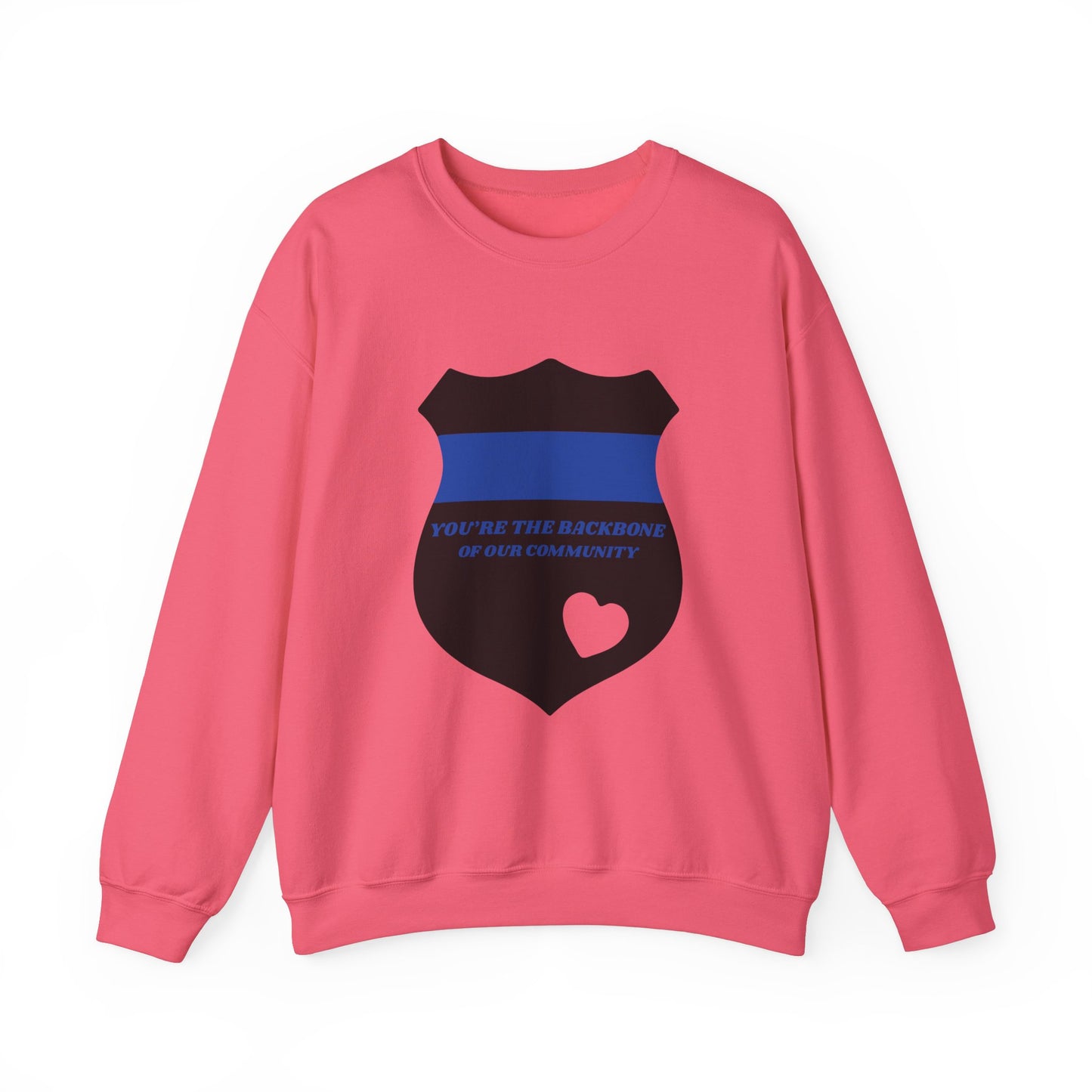 Police Unisex Heavy Blend Crewneck Sweatshirt – You’re the backbone of our community