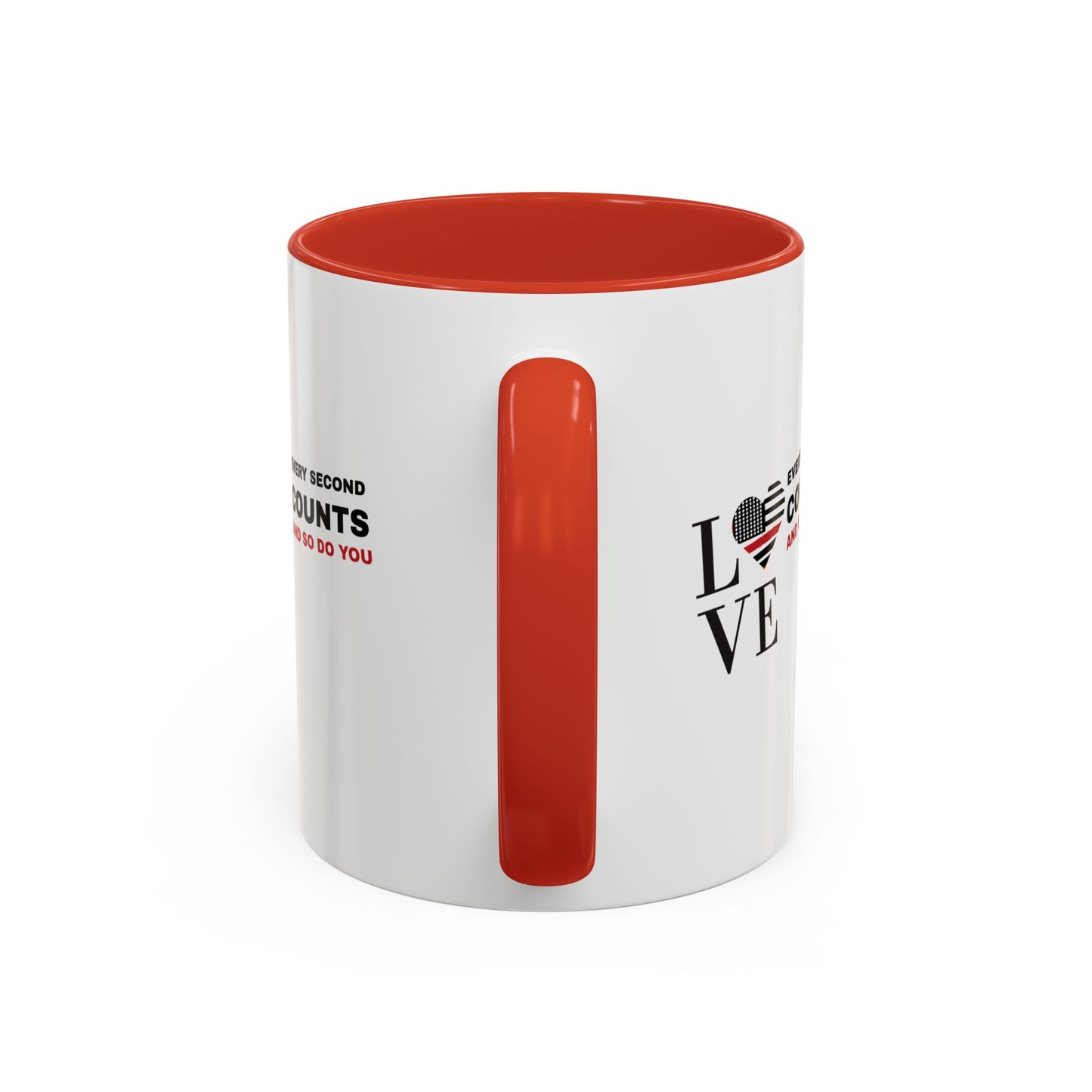 Firefighter Accent Coffee Mug – Every second counts, and so do you