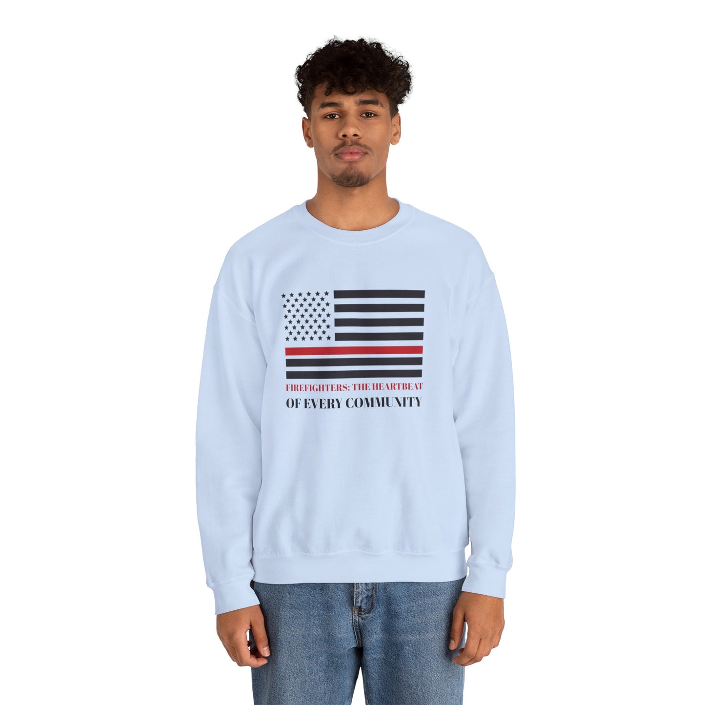 Firefighter Unisex Heavy Blend Crewneck Sweatshirt – Firefighters: The heartbeat of every community