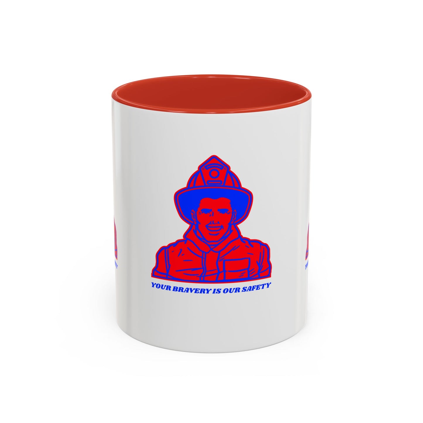 Firefighter Accent Coffee Mug – Your bravery is our safety