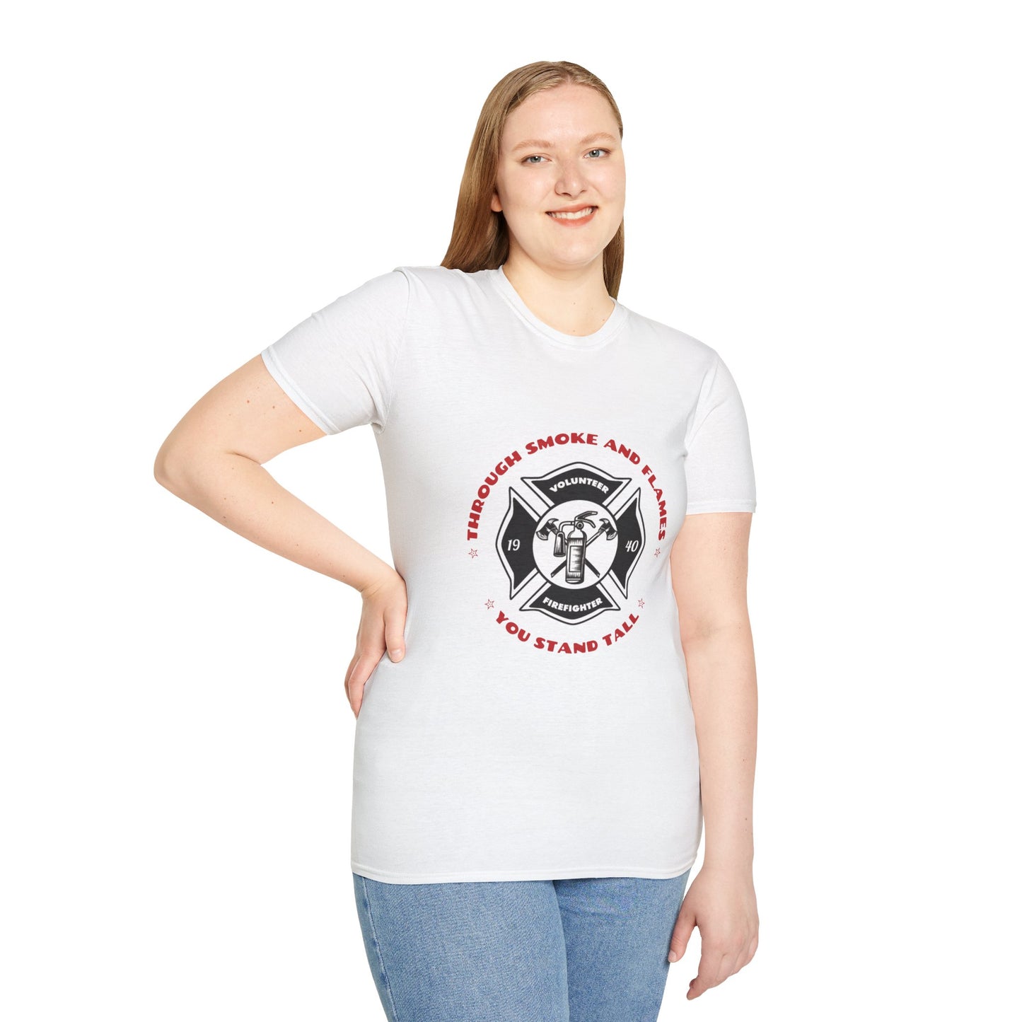 Firefighter Softstyle T-Shirt – Through smoke and flames, you stand tall