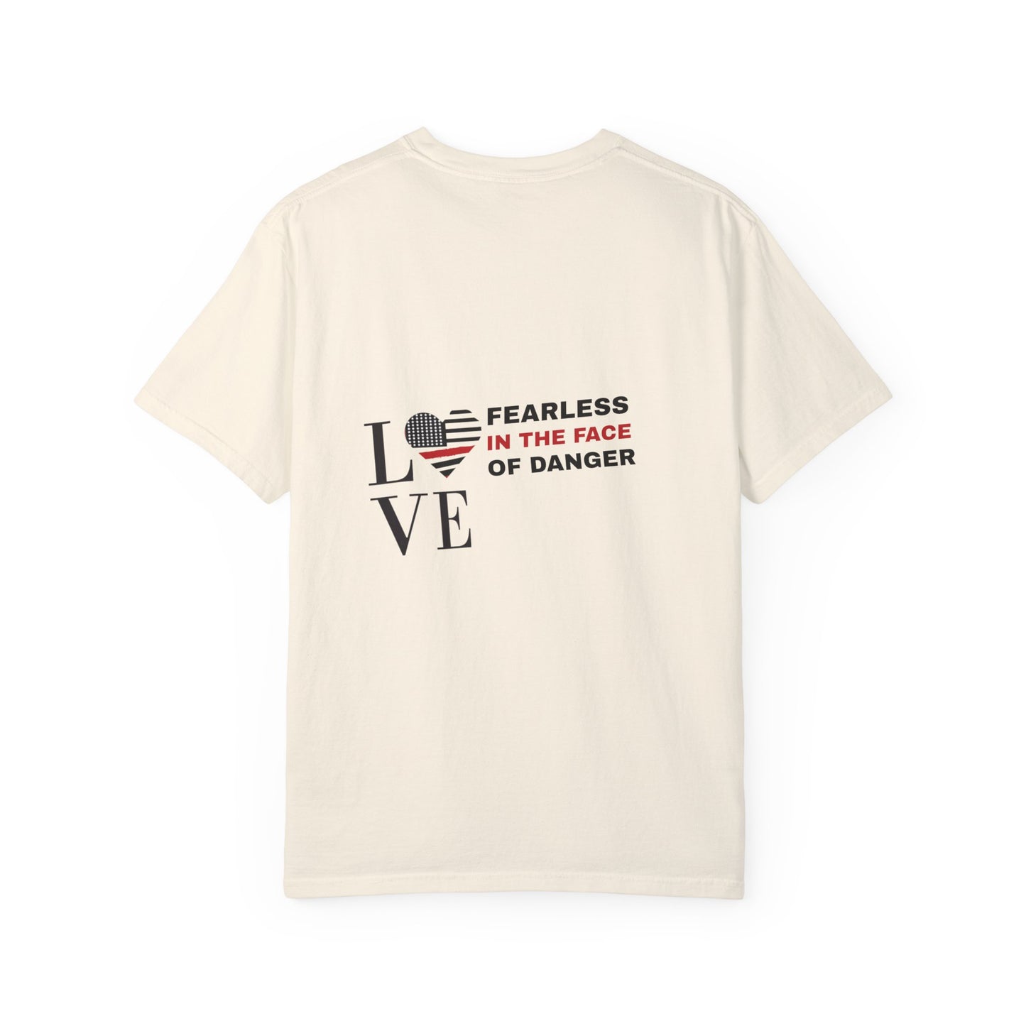 Firefighter Unisex Garment-Dyed T-Shirt – Fearless in the face of danger