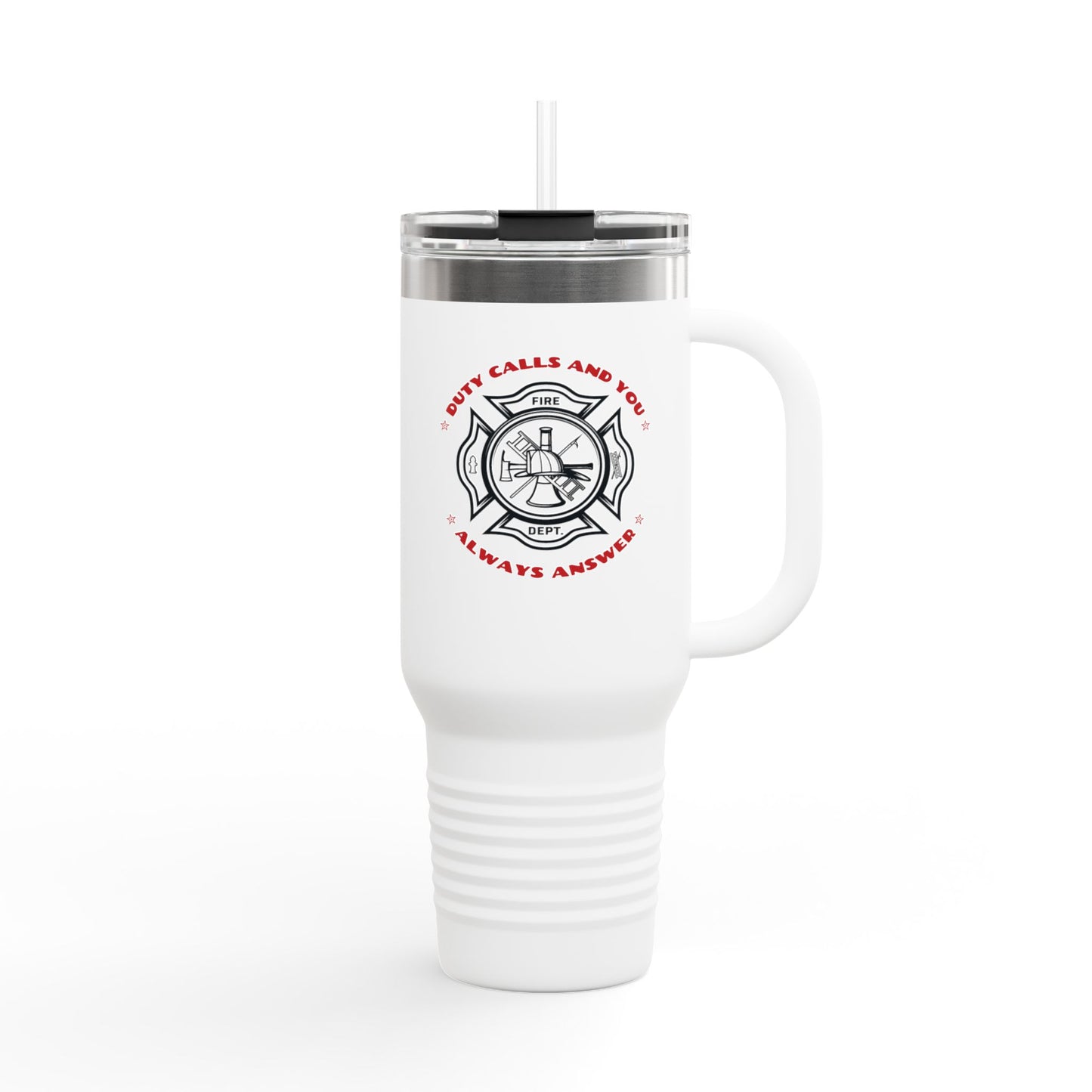 Firefighter Insulated Travel Mug, 40oz – Duty calls, and you always answer