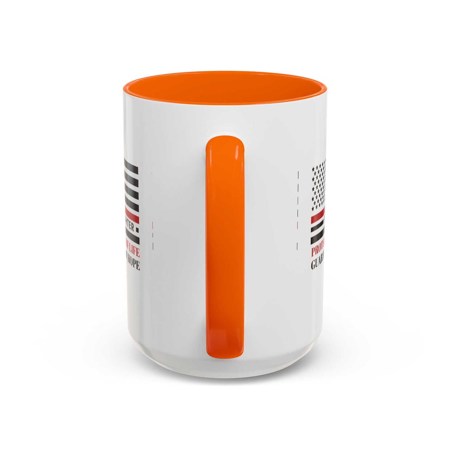 Firefighter Accent Coffee Mug – Firefighters: Protectors of life, guardians of hope