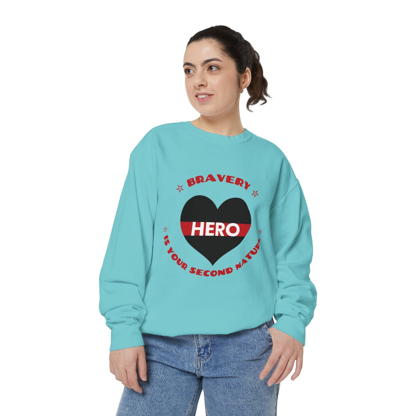 Firefighter Unisex Garment-Dyed Sweatshirt – Bravery is your second nature