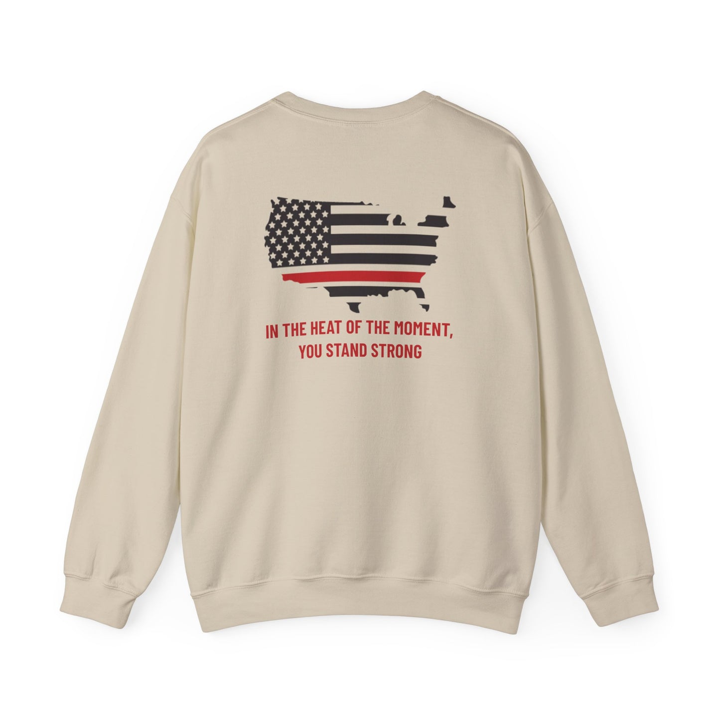 Firefighter Unisex Heavy Blend Crewneck Sweatshirt – In the heat of the moment, you stand strong
