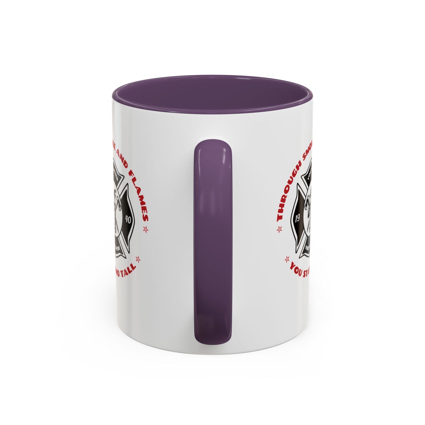 Firefighter Accent Coffee Mug – Through smoke and flames, you stand tall