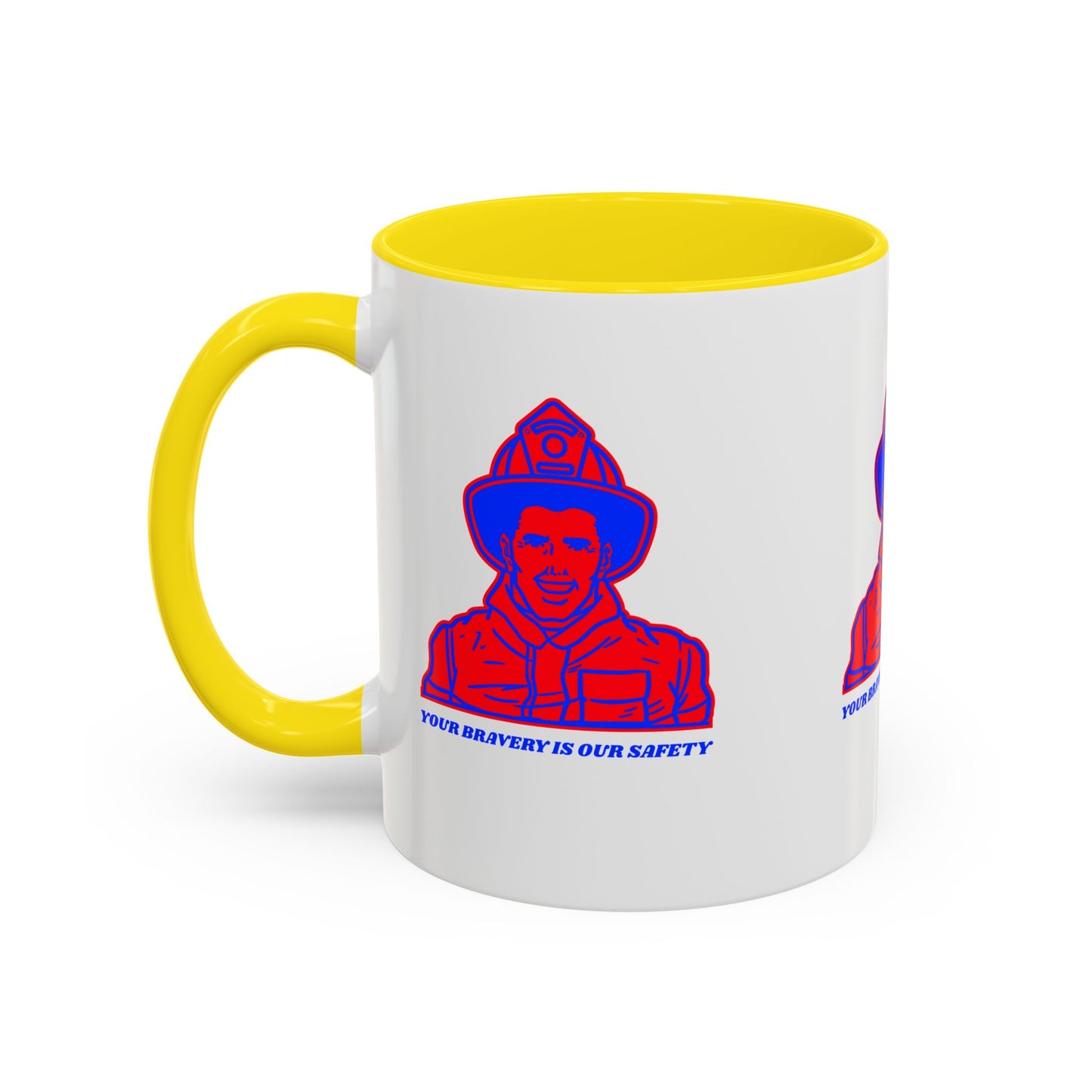 Firefighter Accent Coffee Mug – Your bravery is our safety