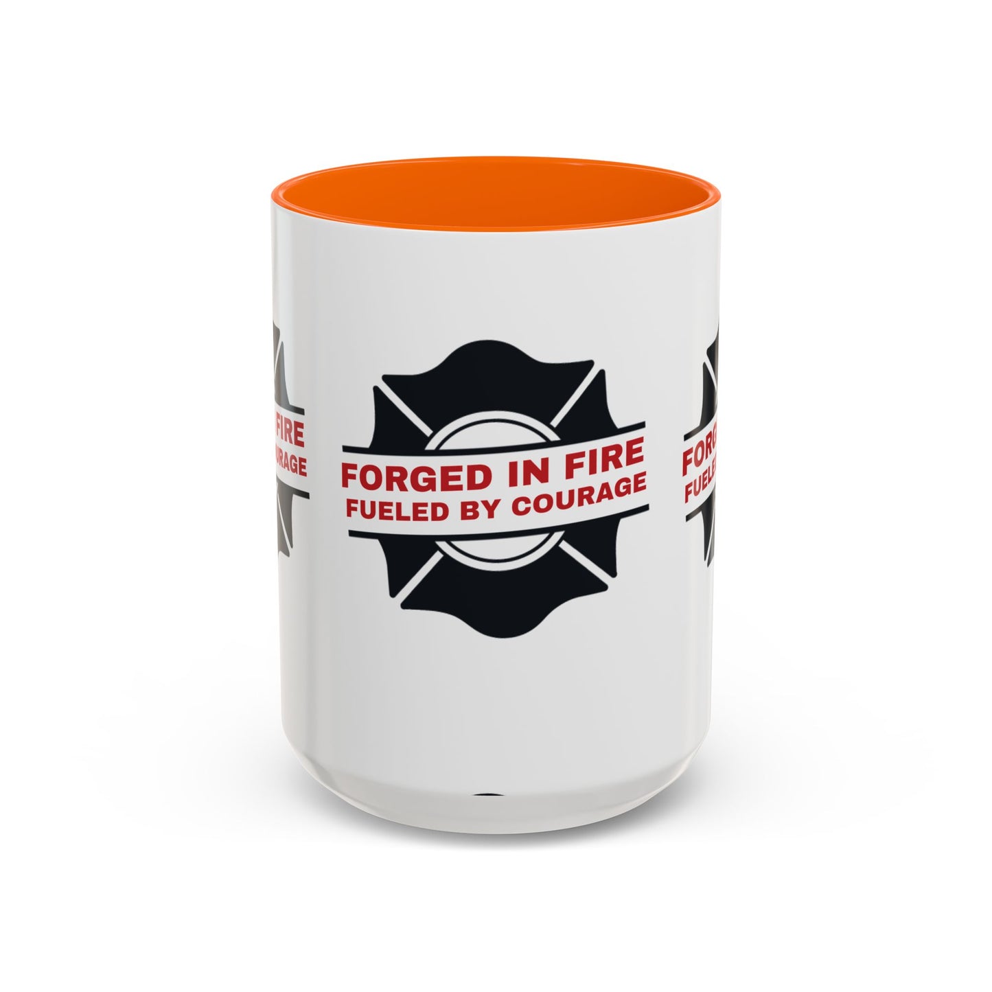 Firefighter Accent Coffee Mug – Forged in fire, fueled by courage