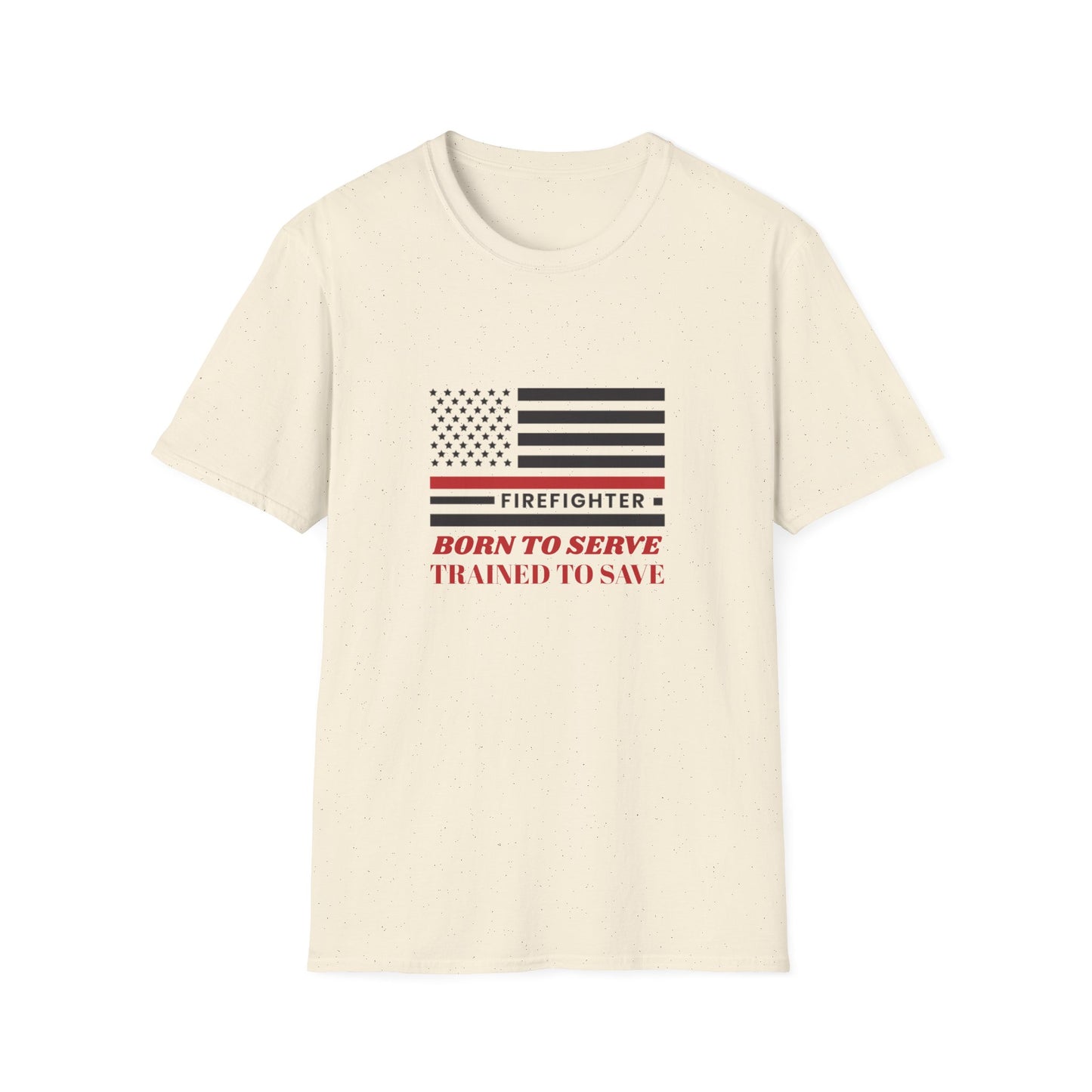 Firefighter Softstyle T-Shirt – Born to serve, trained to save