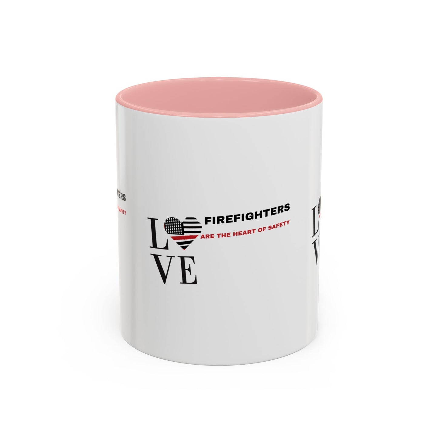 Firefighter Accent Coffee Mug – Firefighters are the heart of safety