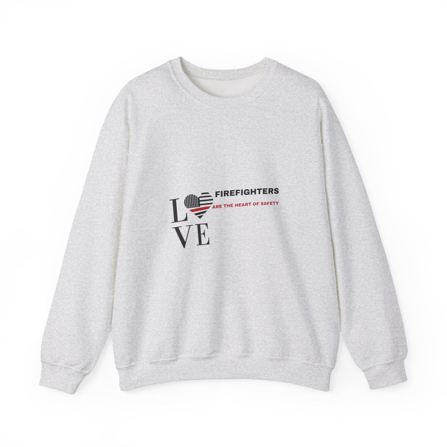 Firefighter Unisex Heavy Blend Crewneck Sweatshirt – Firefighters are the heart of safety