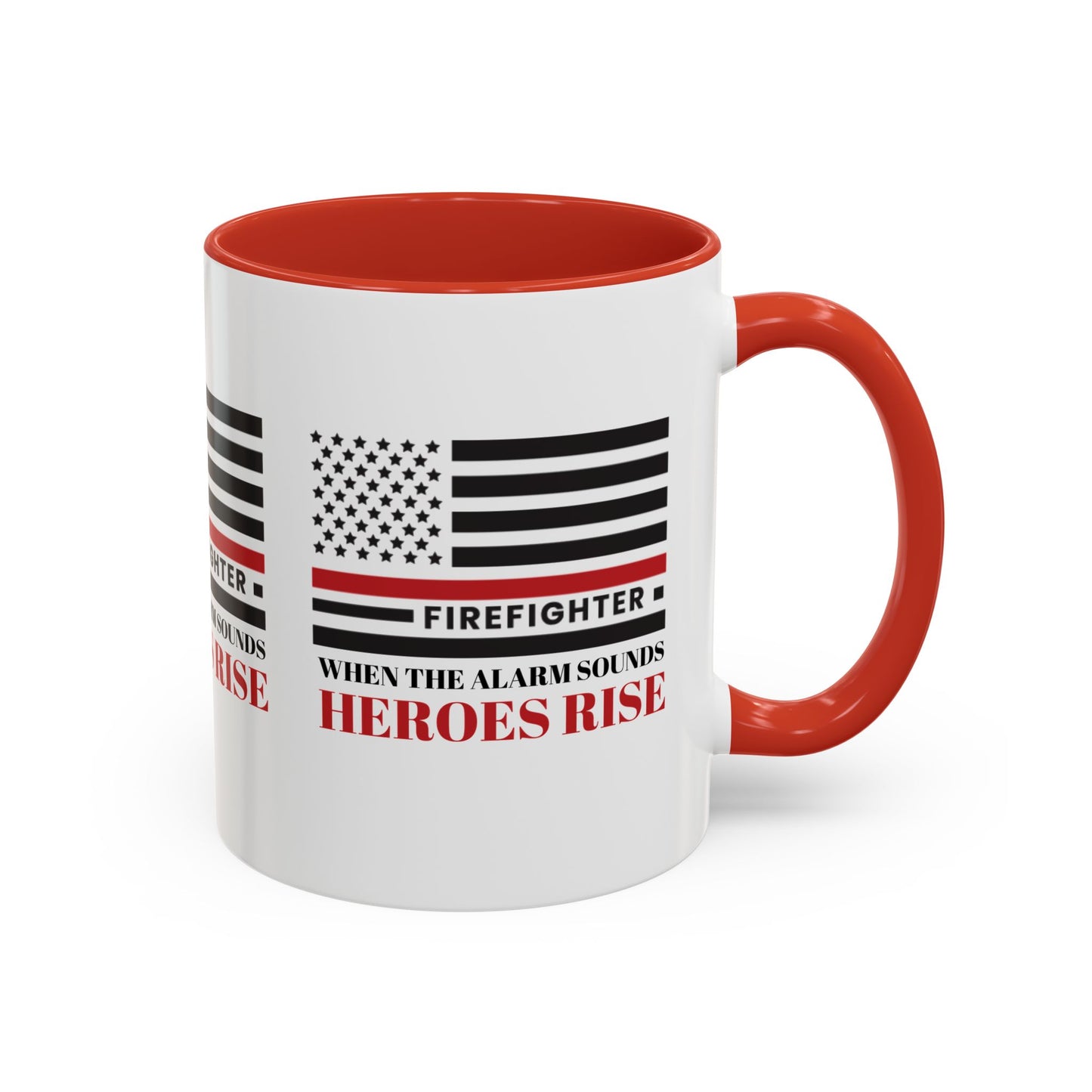 Firefighter Accent Coffee Mug – When the alarm sounds, heroes rise