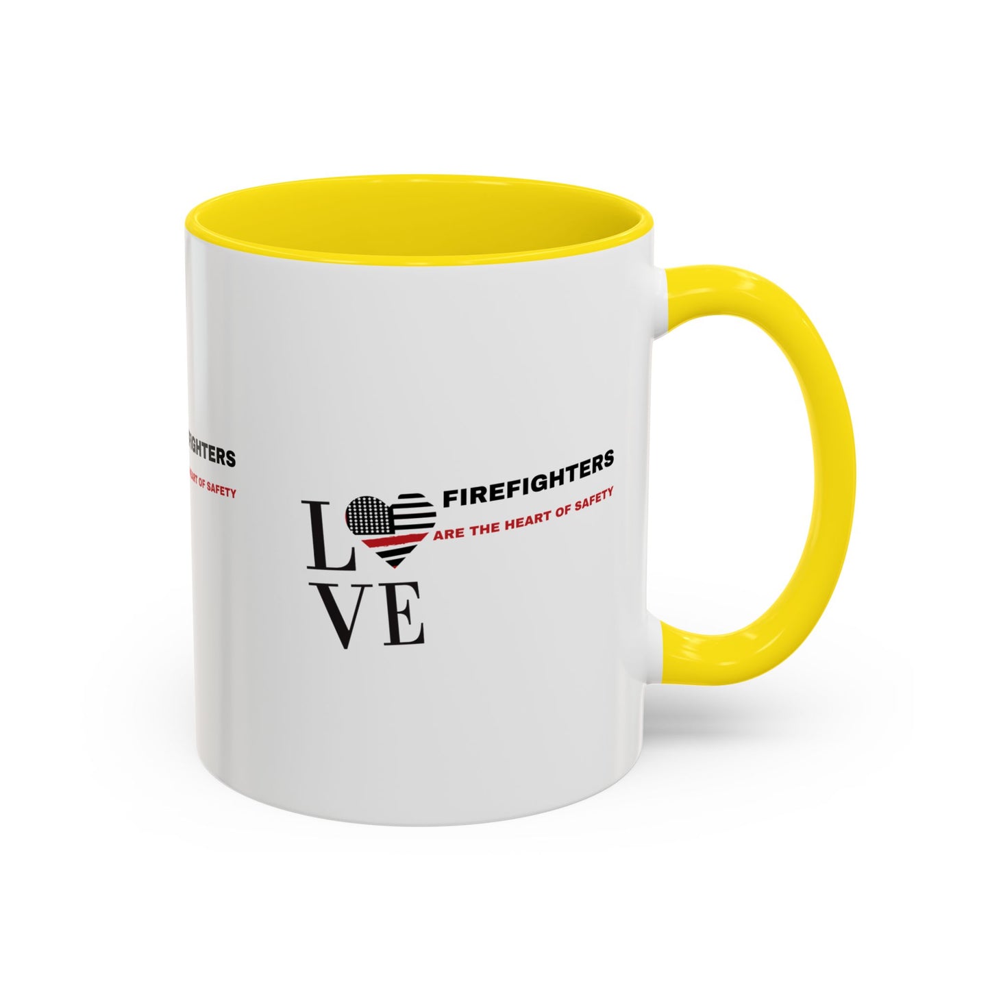 Firefighter Accent Coffee Mug – Firefighters are the heart of safety