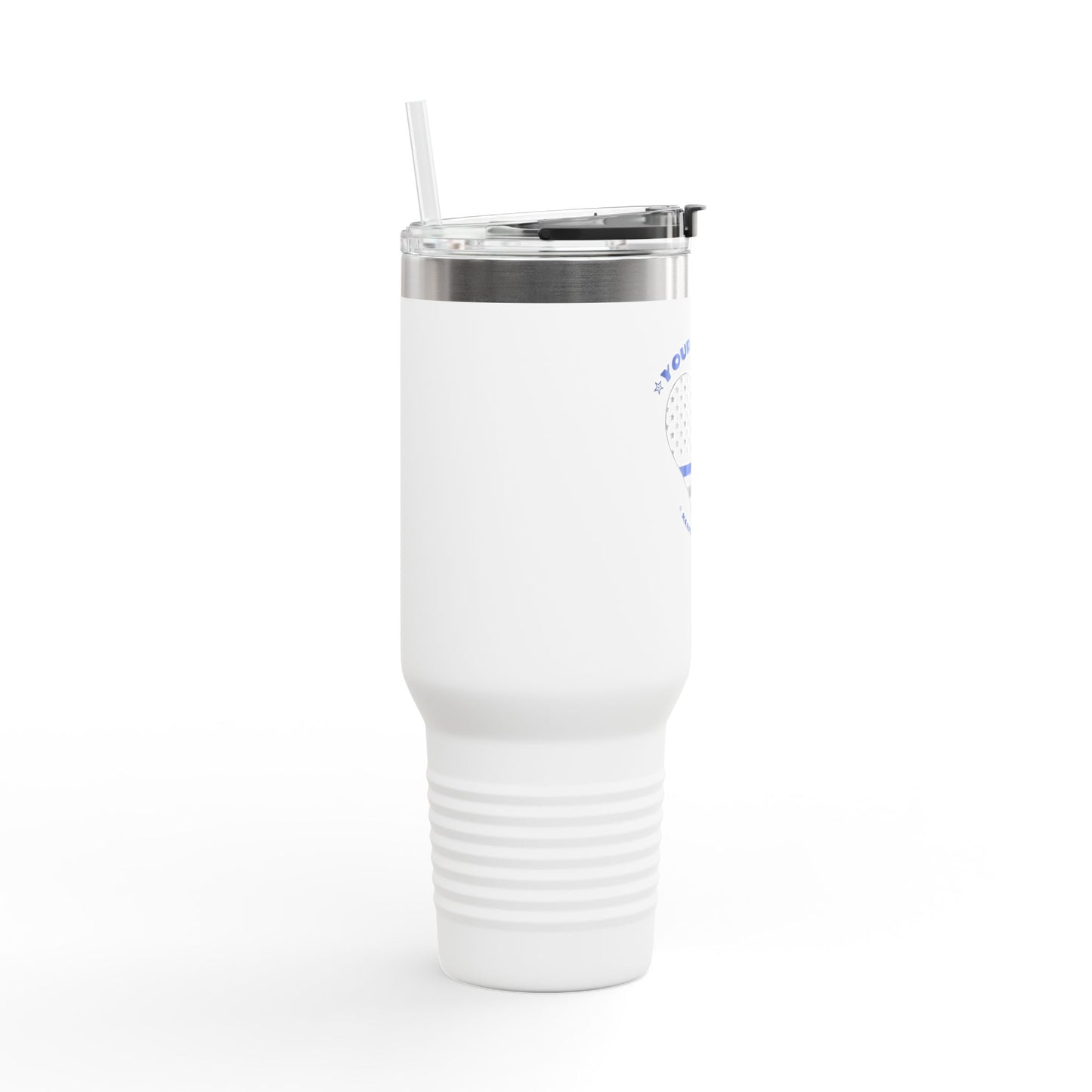 Travel Mug, 40oz Your Service Keeps Us Strong - Police Appreciation Design