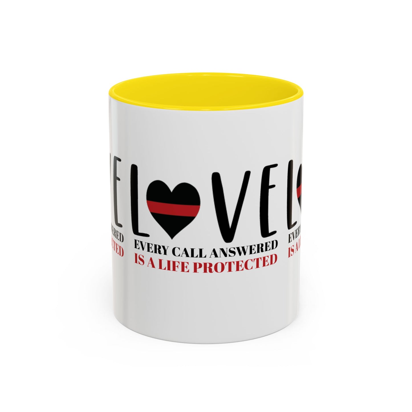 Firefighter Accent Coffee Mug – Every call answered is a life protected