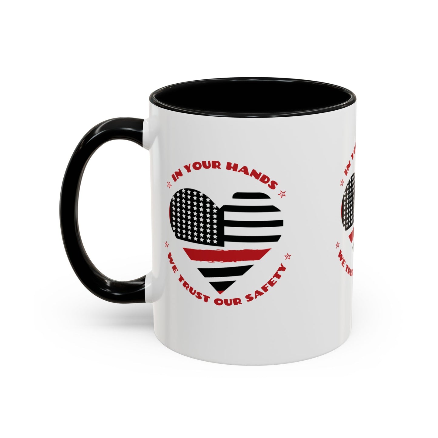 Firefighter Accent Coffee Mug – In your hands, we trust our safety