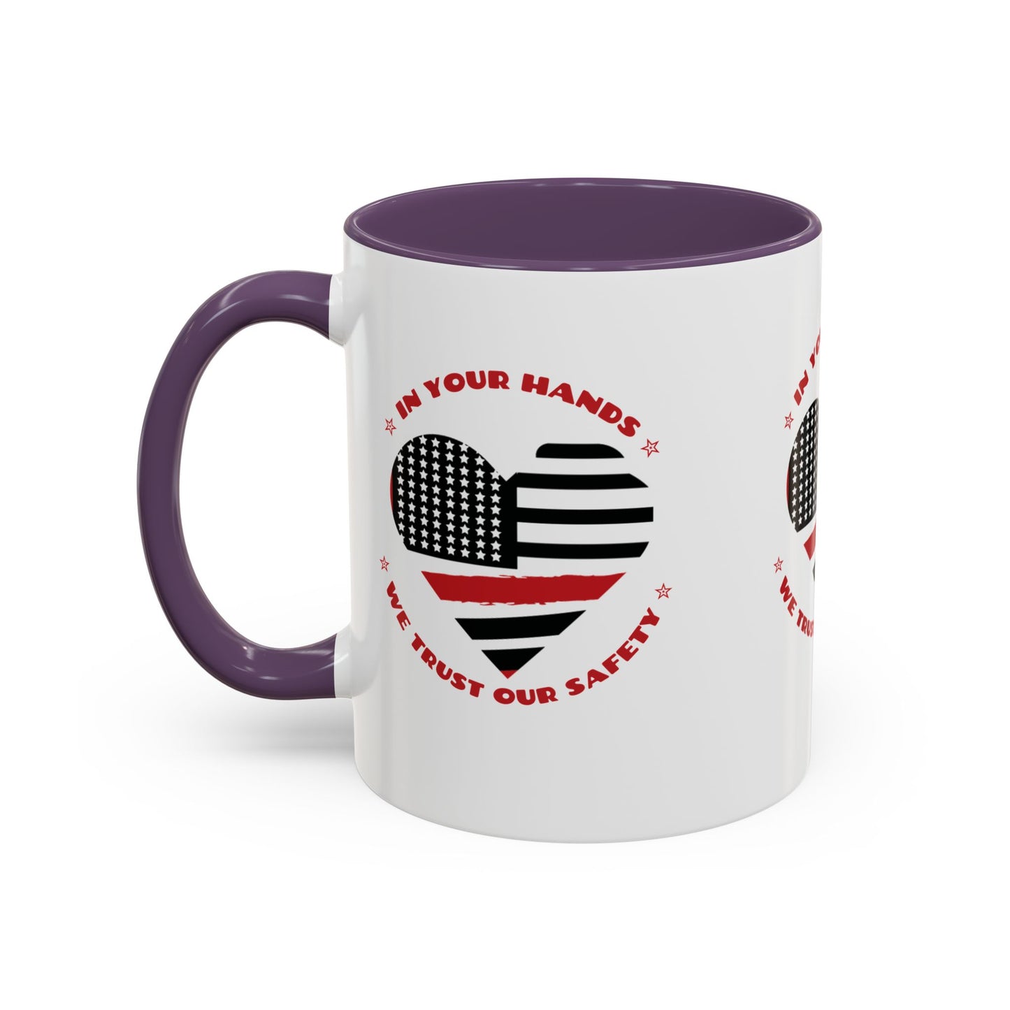 Firefighter Accent Coffee Mug – In your hands, we trust our safety