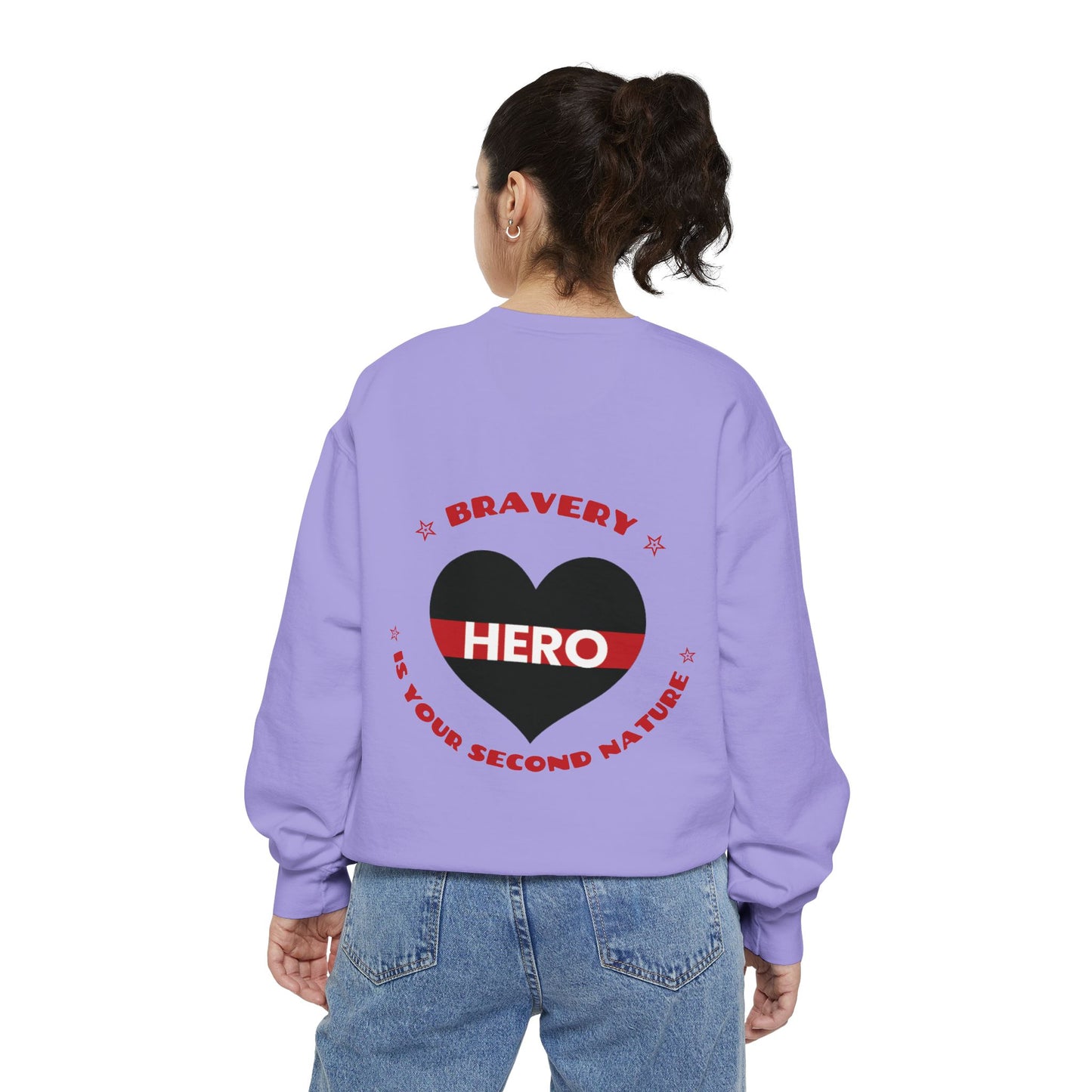 Firefighter Unisex Garment-Dyed Sweatshirt – Bravery is your second nature