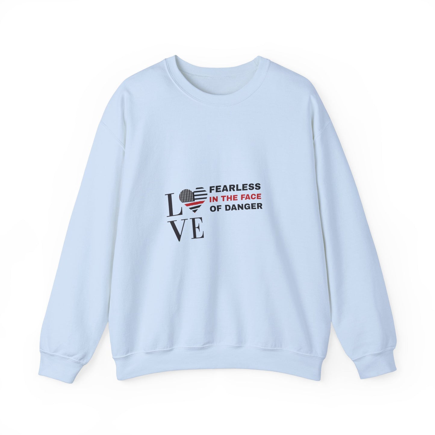 Firefighter Unisex Heavy Blend Crewneck Sweatshirt – Fearless in the face of danger