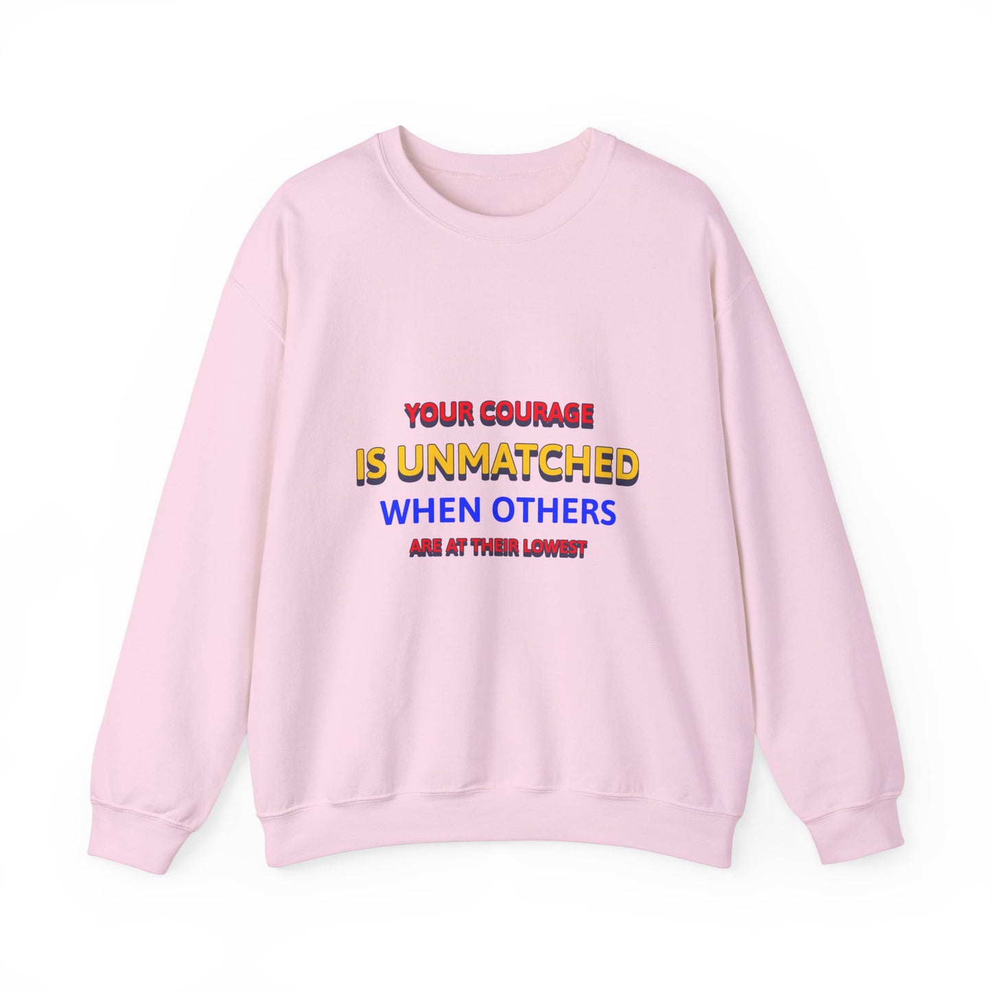 EMS Unisex Crewneck Sweatshirt – Your courage is unmatched when others are at their lowest