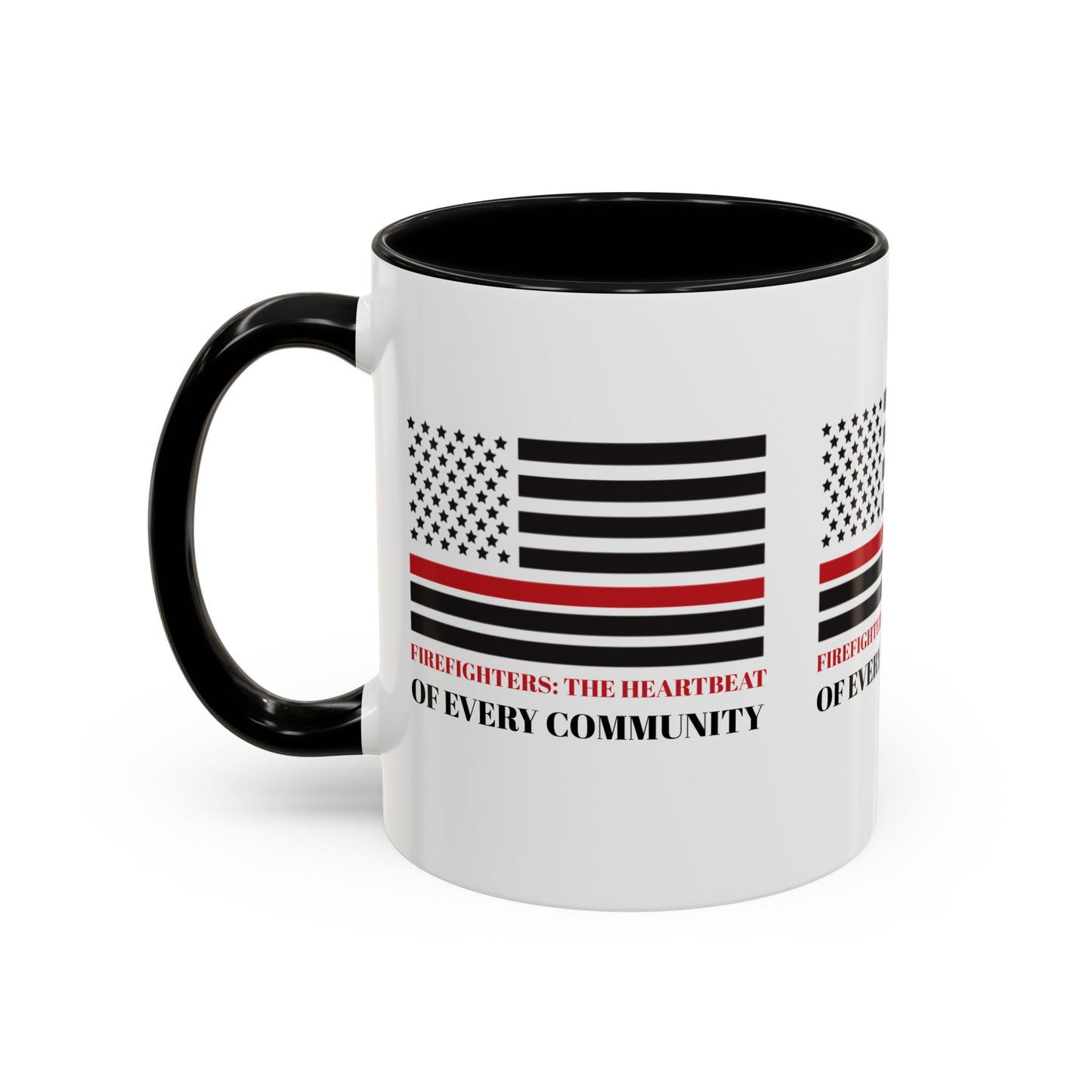 Firefighter Accent Coffee Mug – Firefighters: The heartbeat of every community