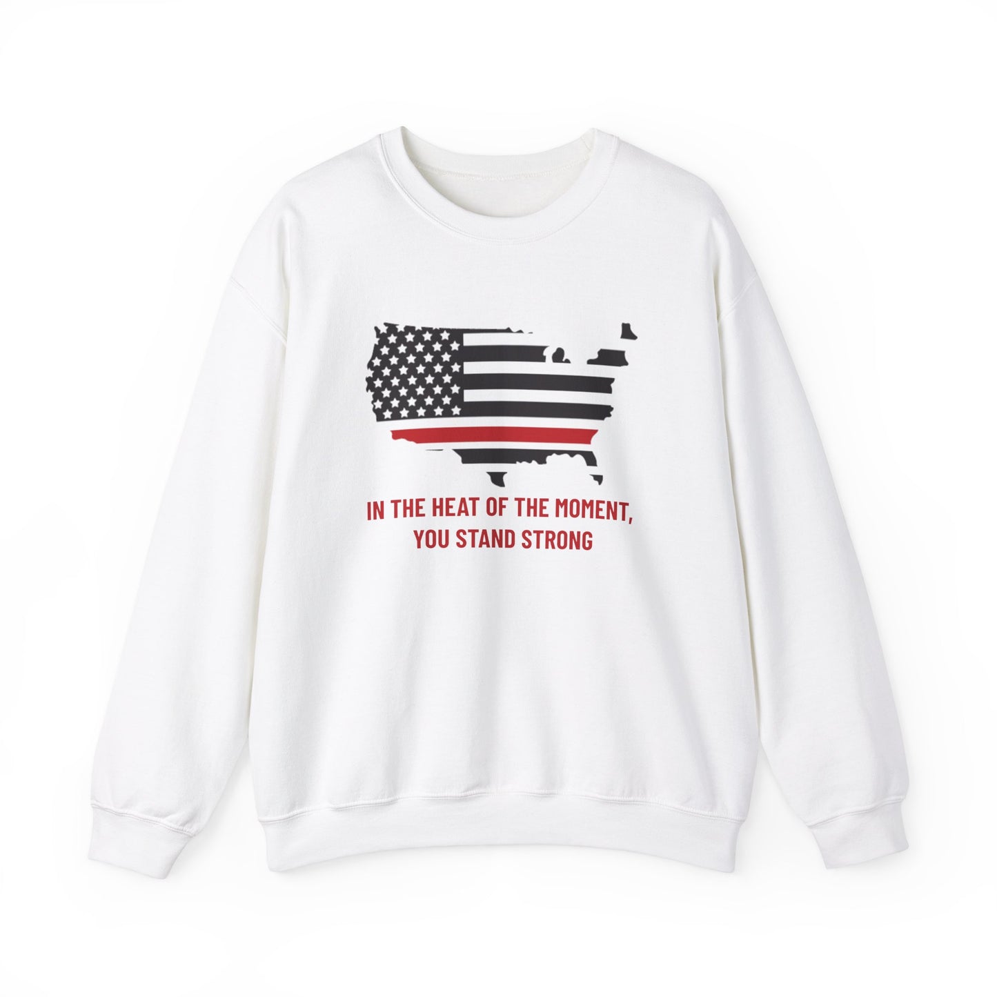 Firefighter Unisex Heavy Blend Crewneck Sweatshirt – In the heat of the moment, you stand strong