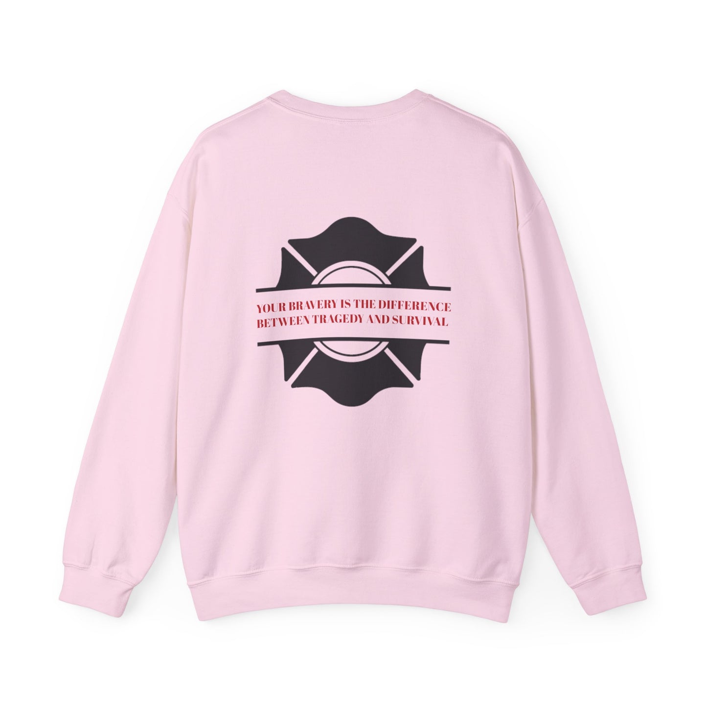 Firefighter Unisex Heavy Blend Crewneck Sweatshirt – Your bravery is the difference between tragedy and survival