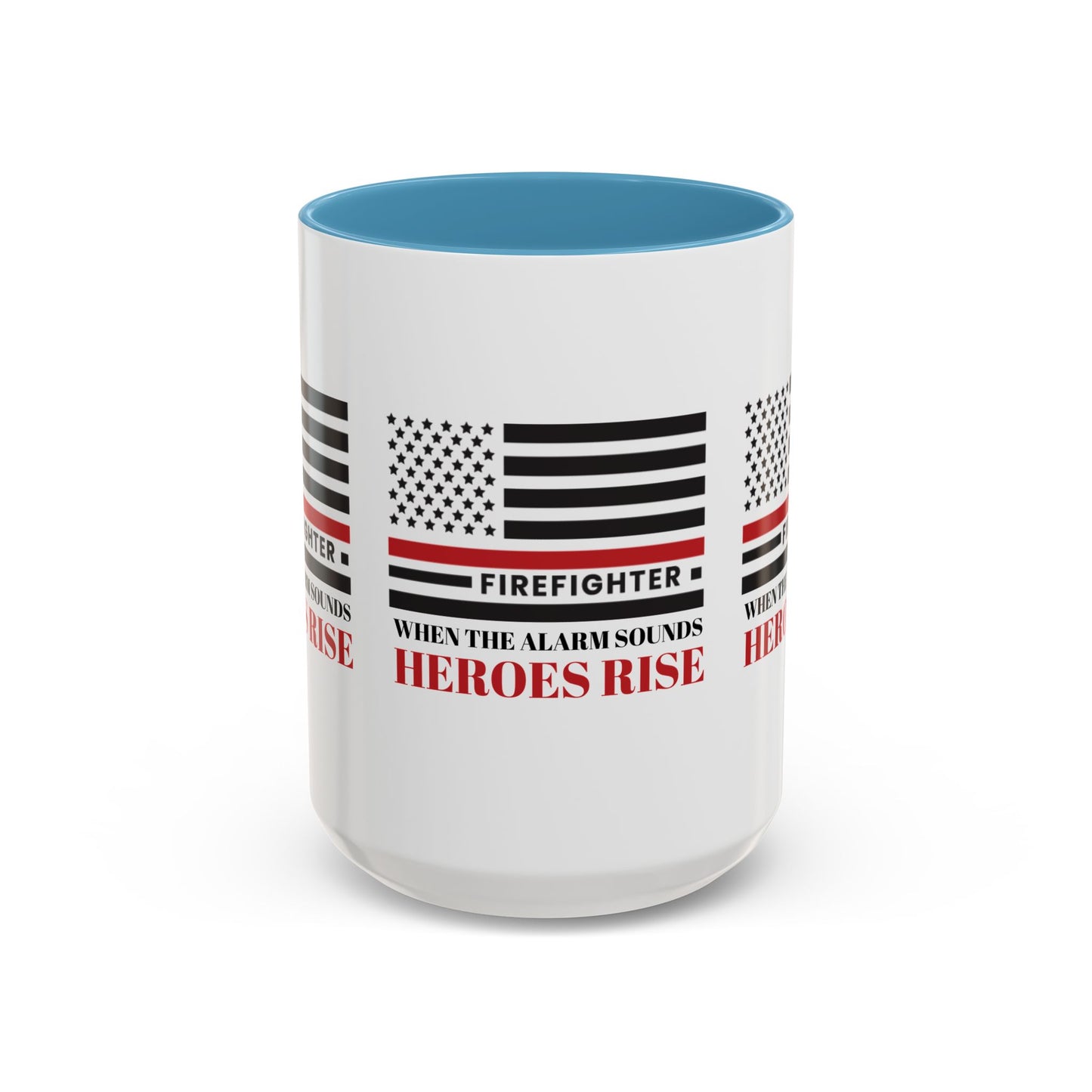 Firefighter Accent Coffee Mug – When the alarm sounds, heroes rise