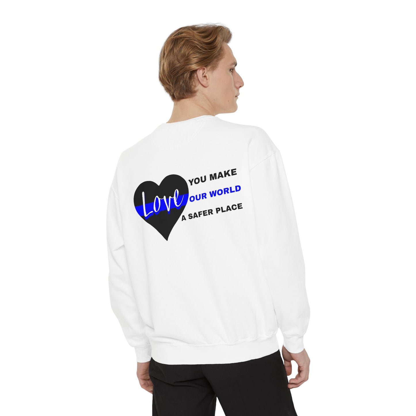 Police Unisex Garment-Dyed Sweatshirt – You make our world a safer place