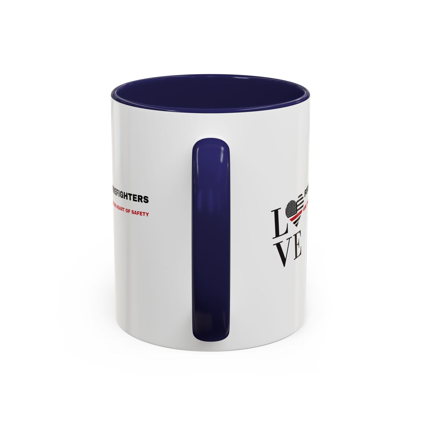 Firefighter Accent Coffee Mug – Firefighters are the heart of safety