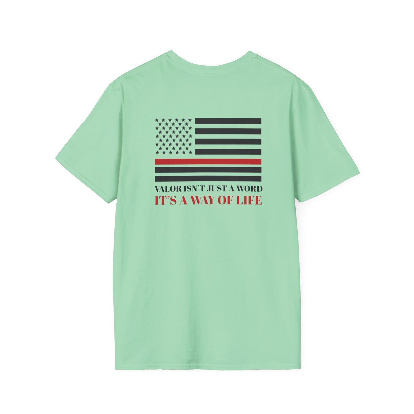 Firefighter Softstyle T-Shirt – Valor isn’t just a word—it’s a way of life