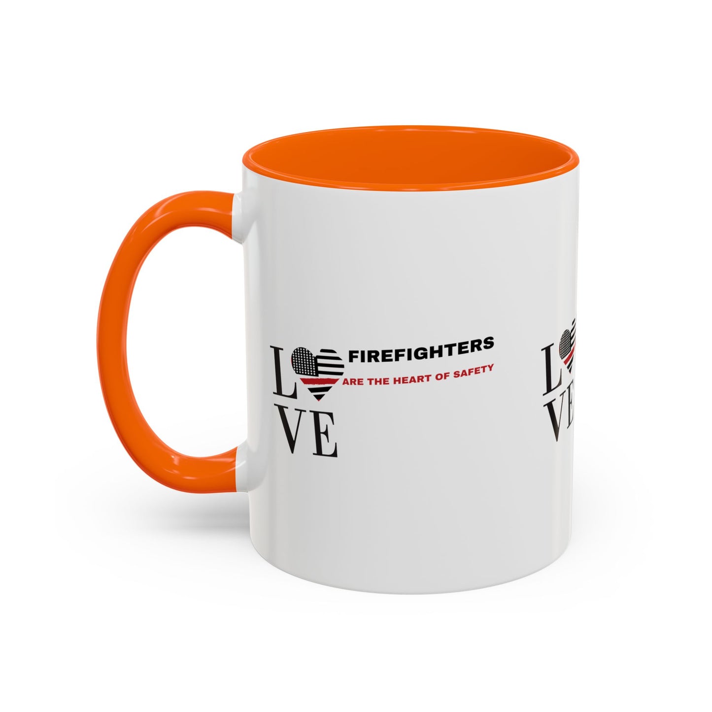 Firefighter Accent Coffee Mug – Firefighters are the heart of safety