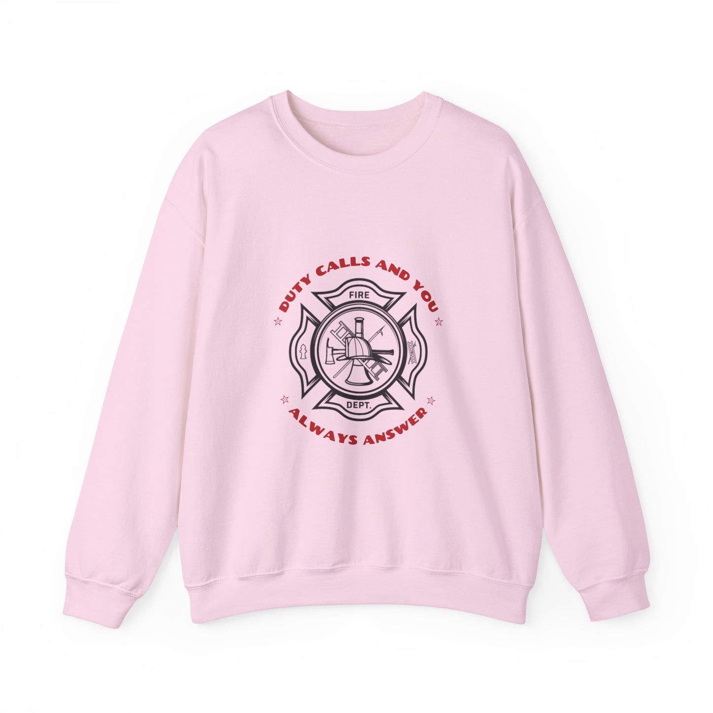 Firefighter Unisex Heavy Blend Crewneck Sweatshirt – Duty calls, and you always answer