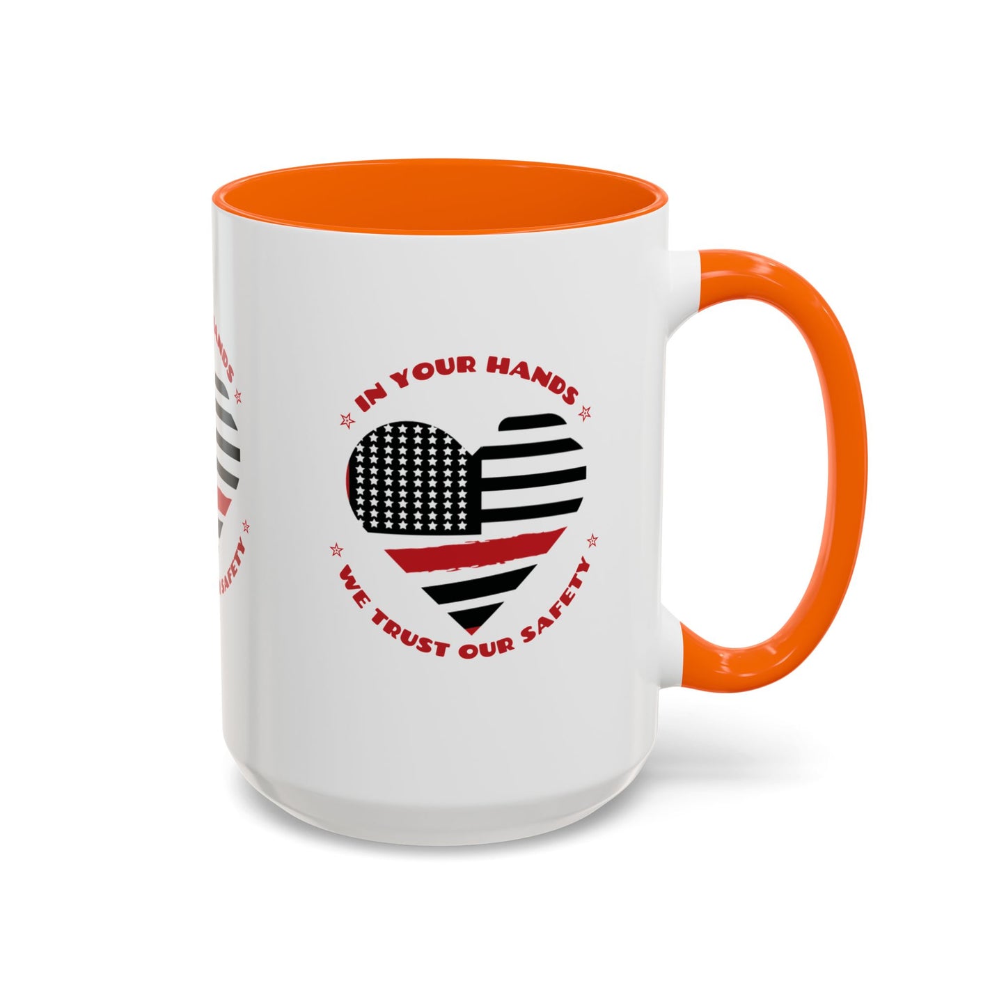 Firefighter Accent Coffee Mug – In your hands, we trust our safety